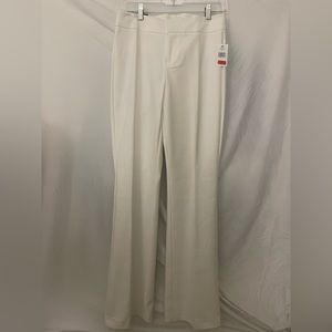 NWT white straight leg pants